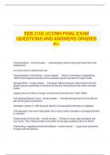  EEB 2100 UCONN FINAL EXAM QUESTIONS AND ANSWERS GRADED A+.