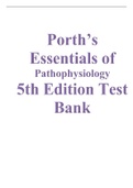 Porth’s Essentials of Pathophysiology 5th Edition Test Bank