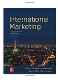 International Marketing 18th Edition Cateora Test Bank ISBN-13 ‏ : ‎9781259712357 |Complete Test Bank| All Chapters.