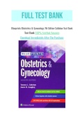 Blueprints Obstetrics & Gynecology 7th Edition Callahan Test Bank