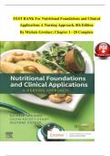 Test Bank Nutritional Foundations and Clinical Applications 7th Edition by Grodner Chapter 1 - 20 Updated Guide 2022