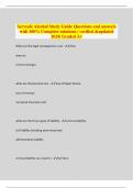 Servsafe Alcohol Study Guide Questions and answers with 100% Complete solutions | verified &updated 2024| Graded A+