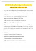 AINS 101 First Exam Practice Questions (Exam Questions and Answers A+ Graded (2024-2025)