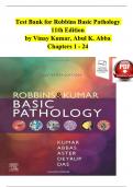 TEST BANK Robbins Basic Pathology 10th Edition Kymar Abbas With Answer Key