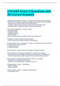 UTA A&P Exam 2 Questions with All Correct Answers 