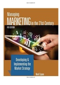 Managing Marketing in the 21st Century 4th Edition Capon Test Bank ISBN-13 ‏ : ‎9780986402302 |Complete Test Bank |ALL CHAPTERS.