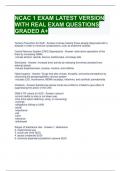 NCAC 1 EXAM LATEST VERSION WITH REAL EXAM QUESTIONS GRADED A+ 