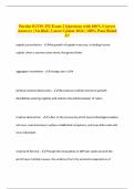 Purdue ECON 252 Exam 2 Questions with 100% Correct Answers | Verified | Latest Update 2024 | 100% Pass| Rated A+