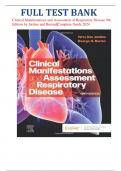 Clinical Manifestations and Assessment of Respiratory Disease 9th Edition by Jardins and Burton||Complete Guide 2024 