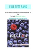 Nutrition Concepts & Controversies 15th Edition Sizer Whitney Test Bank