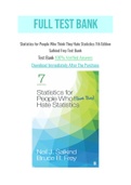 Statistics for People Who Think They Hate Statistics 7th Edition Salkind Frey Test Bank