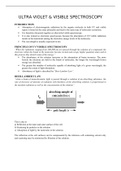 ULTRA VIOLET & VISIBLE SPECTROSCOPY