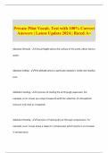 Private Pilot Vocab. Test with 100% Correct Answers | Latest Update 2024 | Rated A+