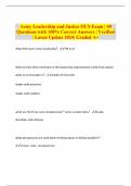 Army Leadership and Justice OCS Exam | 40 Questions with 100% Correct Answers | Verified | Latest Update 2024| Graded A+