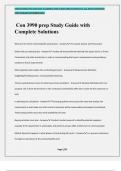 Con 3990 prep Study Guide with Complete Solutions