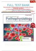 FULL TEST BANK Davis Advantage for Pathophysiology: Introductory Concepts and Clinical Perspectives Third Edition by Theresa Capriotti DO MSN CRNP RN (Author) Graded A+ 