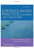 Evidence-Based Practice in Nursing and Healthcare 4th Edition Melnyk Test Bank