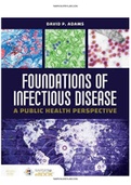 Foundations of Infectious Disease A Public Health Perspective 1st Edition Adams Test Bank