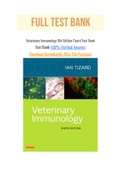 Veterinary Immunology 9th Edition Tizard Test Bank