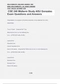 CSE 240 Midterm Study ASU Gonzales Exam Questions and Answers