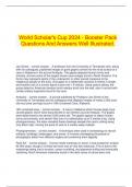 World Scholar's Cup 2024 - Booster Pack Questions And Answers Well Illustrated.