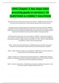 L4M1 Chapter 2: Key steps when procuring goods or services|| 50 QUESTIONS & CORRECT SOLUTIONS