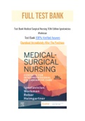 Test Bank Medical Surgical Nursing 10th Edition Ignatavicius Workman