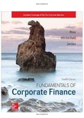 Fundamentals of Corporate Finance 12th Edition Ross Test Bank