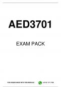 AED3701 EXAM PACK 2024