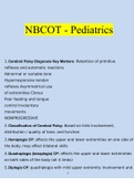 NBCOT Pediatrics Complete solution (2022/2023) Verified 