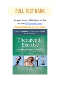 Therapeutic Exercise 7th Edition Kisner Test Bank