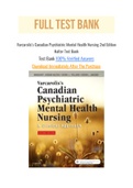 Varcarolis’s Canadian Psychiatric Mental Health Nursing 2nd Edition Halter Test Bank