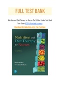 Nutrition and Diet Therapy for Nurses 2nd Edition Tucker Test Bank