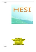 HESI RN V1,V2,V3,V4,V 5 AND V8 COMPLETE EXAMS BY R.MARTIN SCOOBY.LATES