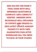 2024 ASU BIO 340 EXAM 3 FINAL EXAM WITH WELL ARRANGED QUESTIONS & COMPLETE 100% CORRECTLY VERIFIED  ANSWERS WITH RATIONALES WELL EXPLAINED BY EXPERTS AND GRADED A+ 2024 LATEST UPDATE ALREADY PASSED!!!!!! WITH 100% GUARANTEED PASS AFTER DOWNLOAD (ALL YOU N