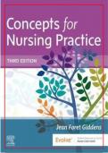 TEST BANK CONCEPTS FOR NURSING PRACTICE (4TH ED) BY JEAN GIDDENS 2024 EXAM WITH WELL ARRANGED QUESTIONS & COMPLETE 100% CORRECTLY VERIFIED  ANSWERS WITH RATIONALES WELL EXPLAINED BY EXPERTS AND GRADED A+ 2024 LATEST UPDATE ALREADY PASSED!!!!!! WITH 100% G