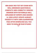 NRA BASIC RSO TEST KEY EXAM WITH WELL ARRANGED QUESTIONS & COMPLETE 100% CORRECTLY VERIFIED  ANSWERS WITH RATIONALES WELL EXPLAINED BY EXPERTS AND GRADED A+ 2024 LATEST UPDATE ALREADY PASSED!!!!!! WITH 100% GUARANTEED PASS AFTER DOWNLOAD (ALL YOU NEED TO 