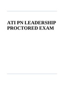 ATI PN LEADERSHIP PROCTORED EXAM