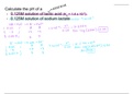 Acid-Base Problem Solving with Answers