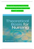 Test Bank For Theoretical Basis For Nursing 5th Edition By Melanie McEwen & Evelyn M. Wills (Chapter 1-20)