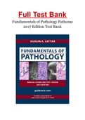 Fundamentals of Pathology Pathoma 2017 Edition Test Bank