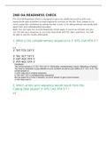  Biochemistry WGU C785 2ND OA READINESS CHECK