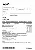 AQA GCSE HISTORY Paper 2 Section B/B Question Paper (8145/2B/B)2024