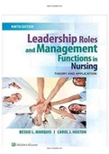 Leadership Roles and Management Functions in Nursing 9th Edition Marquis Test Bank