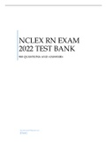 NCLEX RN EXAM TEST BANK  900 QUESTIONS AND ANSWERS