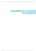 D484 PENETRATION TEST REPORT WESTERN VEIW HOSPITAL PENTEST PLAN  FINAL WESTERN GOVERNORS’ UNIVERSITY 