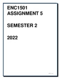 ENC1501  ASSIGNMENT 5 SEMESTER 2 2022