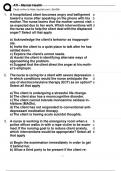 ATI MENTAL HEALTH PROCTORED 2019 FORM A,B,C,D,2024 PROCTORED AND 2023 PROCTORED EACH FORM CONTAINS 70 QUESTIONS AND CORRECT ANSWERS