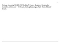 Portage Learning NURS 231 Module 5 Exam - Requires Respondus LockDown Browser + Webcam_ Pathophysiology-2021- Keck Module Exam.