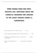 NYREI SCHOOL EXAM 2024 WITH MULTIPLE 100+ QUESTIONS WHICH ARE CORRECTLY ANSWERED